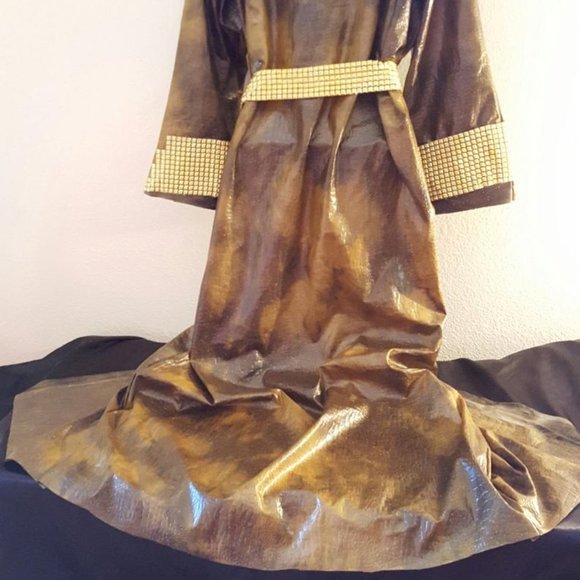 Medieval Tudors Inspired Faux Croc Maxi Coat - Picture 7 of 8